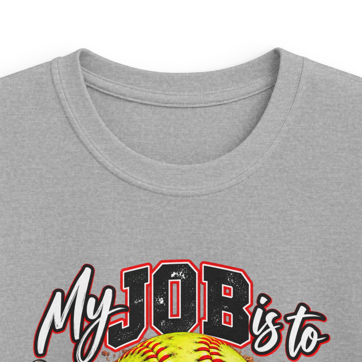 Softball My Job is to GOB! Get on Base! Kids Softstyle Tee