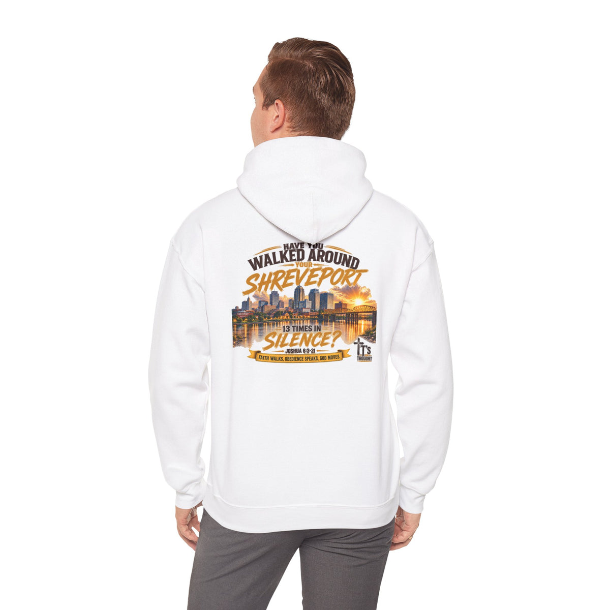 "Have You Walked Around Shreveport 13 Times in Silence?" Graphic Pullover Hoodie