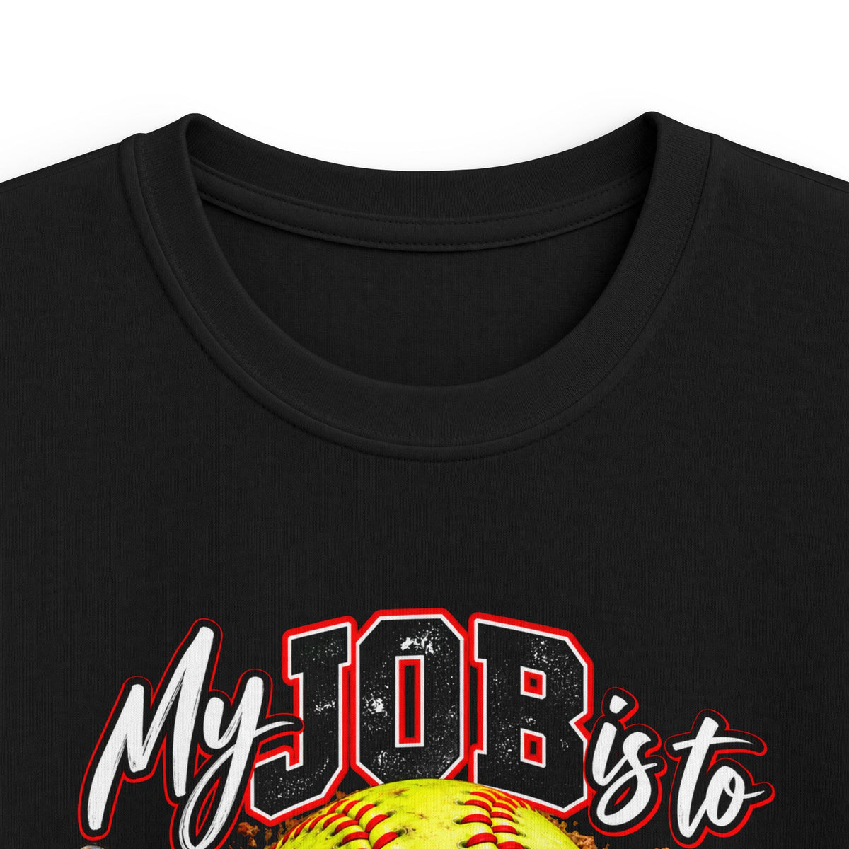 Softball My Job is to GOB! Get on Base! Kids Softstyle Tee