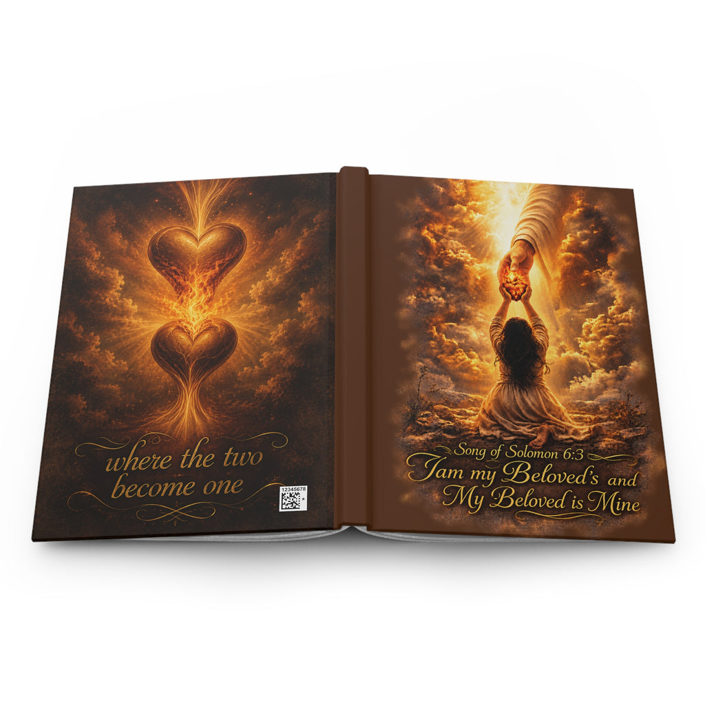 Hardcover Journal “I Am My Beloved’s and My Beloved Is Mine” Inspirational Christian Prayer Notebook