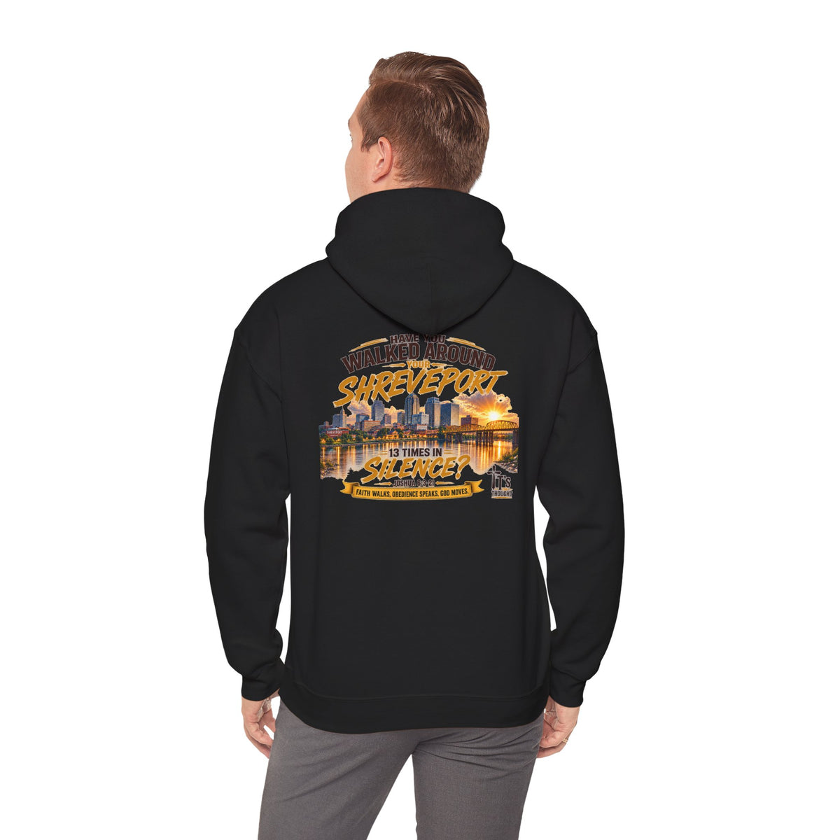 "Have You Walked Around Shreveport 13 Times in Silence?" Graphic Pullover Hoodie