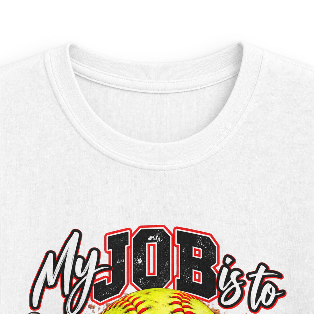 Softball My Job is to GOB! Get on Base! Kids Softstyle Tee