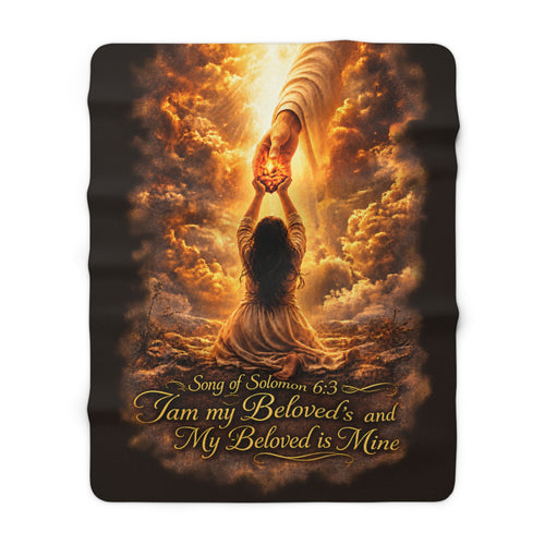 "I Am My Beloved's" Song of Solomon 6:3 Inspirational Throw