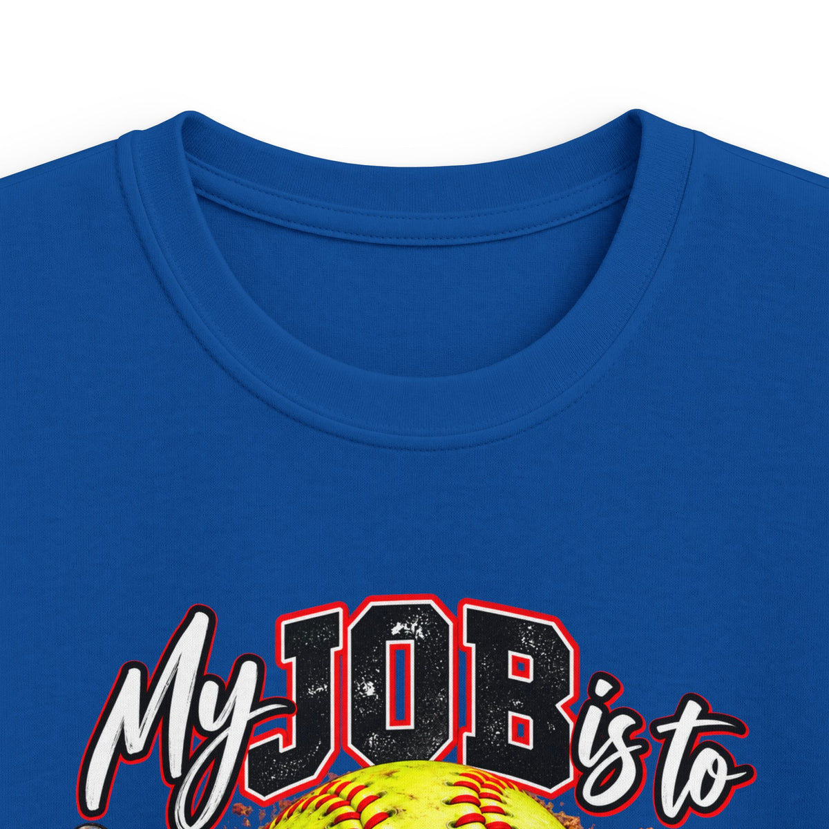 Softball My Job is to GOB! Get on Base! Kids Softstyle Tee