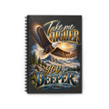 Take Me Higher as You Go Deeper Christian Spiral Notebook | Psalm 42:7 | Faith-Inspired Ruled Journal