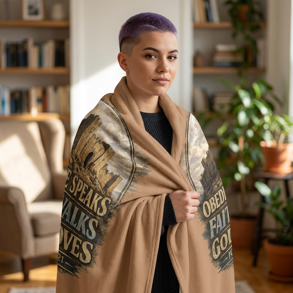 "Have You Walked Around Your Jericho" Christian Faith Throw
