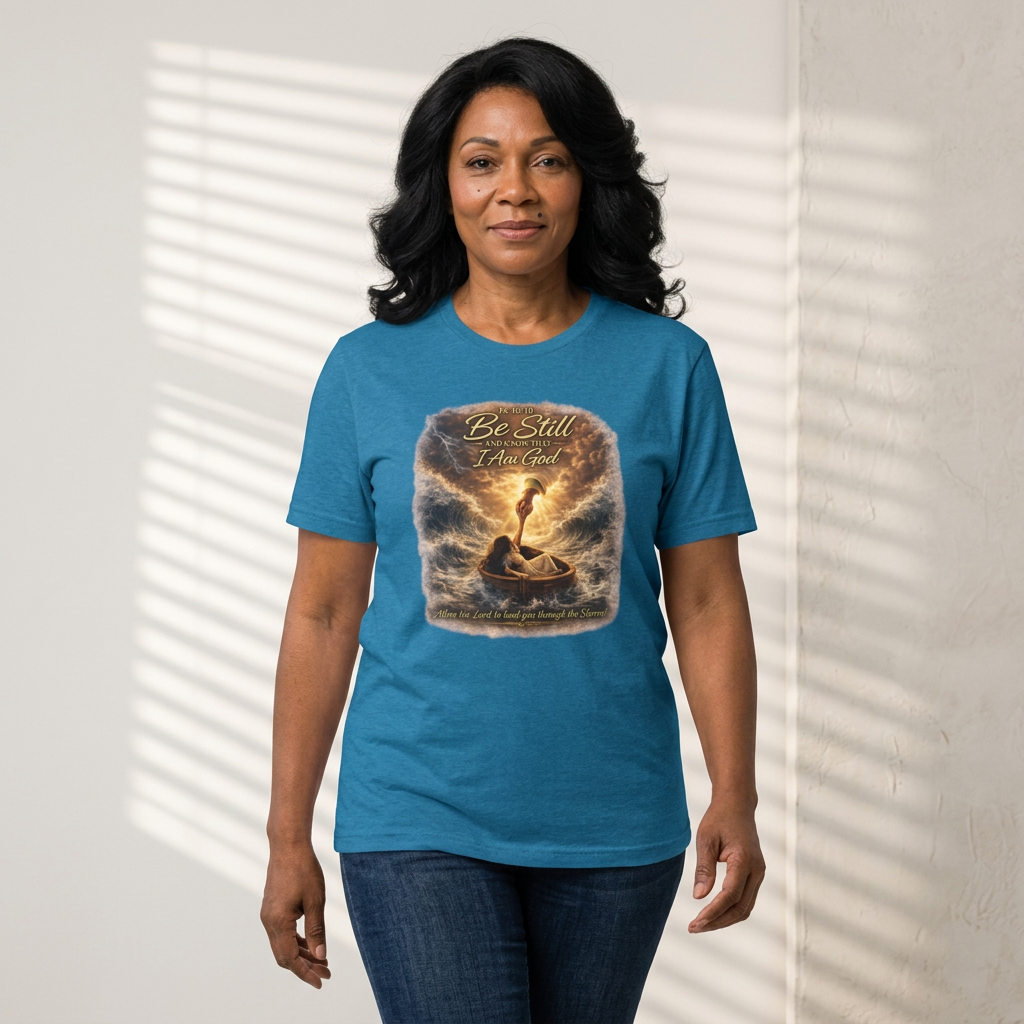 Psalm 46:10 "Be Still and Know That I Am God" Christian T-Shirt