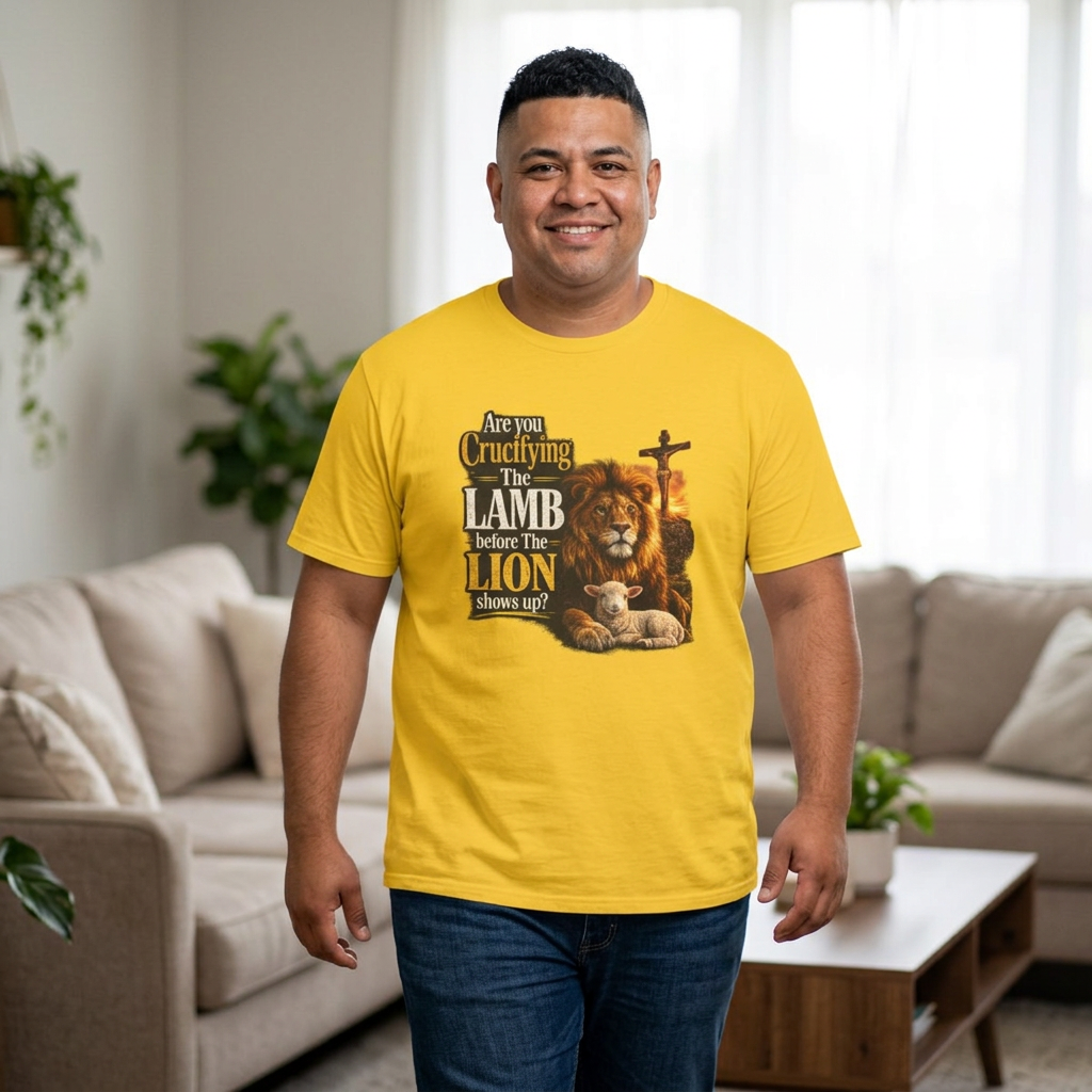 Are you Crucifying the Lamb before The Lion shows up? Unisex Softstyle T-Shirt