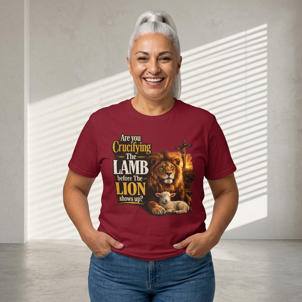 Are you Crucifying the Lamb before The Lion shows up? Unisex Softstyle T-Shirt