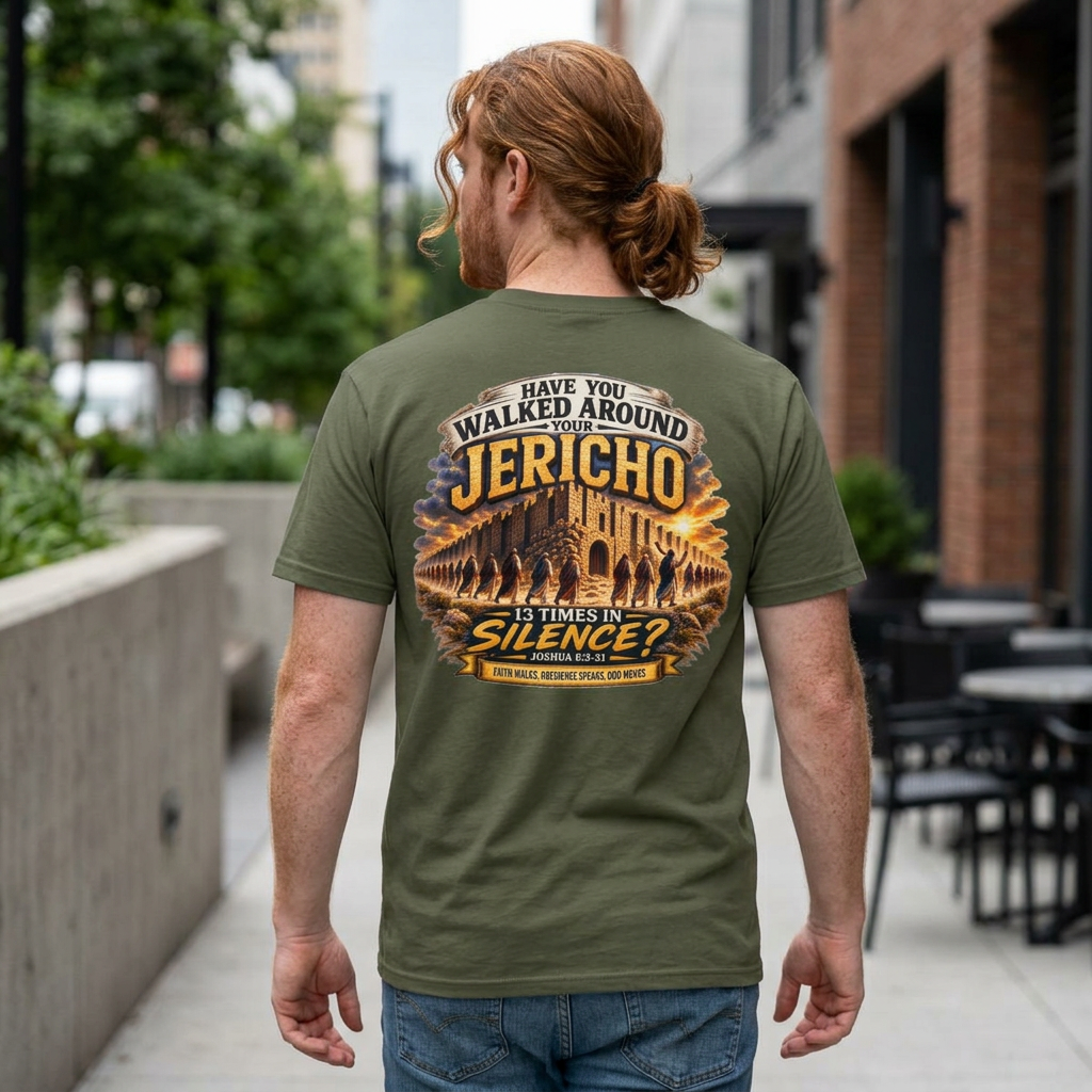 Have You Walked Around Your Jericho T-Shirt — Joshua 6:3-5 Inspirational Faith Tee