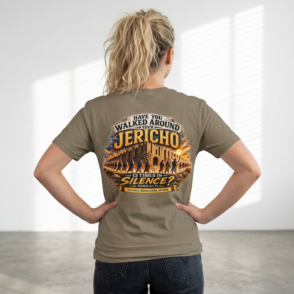 Have You Walked Around Your Jericho T-Shirt — Joshua 6:3-5 Inspirational Faith Tee