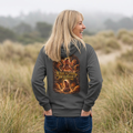 Hoodie —“What Is Your Position?” Daniel in the Lions’ Den Hoodie Vintage Angel Art Pullover