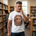 “Daniel 3:25 Fourth Man in the Fire Shirt | Who Will Be in the Fire With You Christian T-Shirt | Fiery Furnace Bible Verse Tee.”