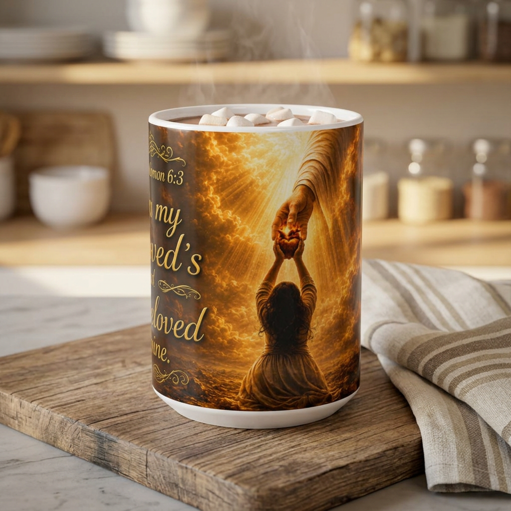 Song of Songs 6:3 'You Are My Beloved' Inspirational Coffee Mug