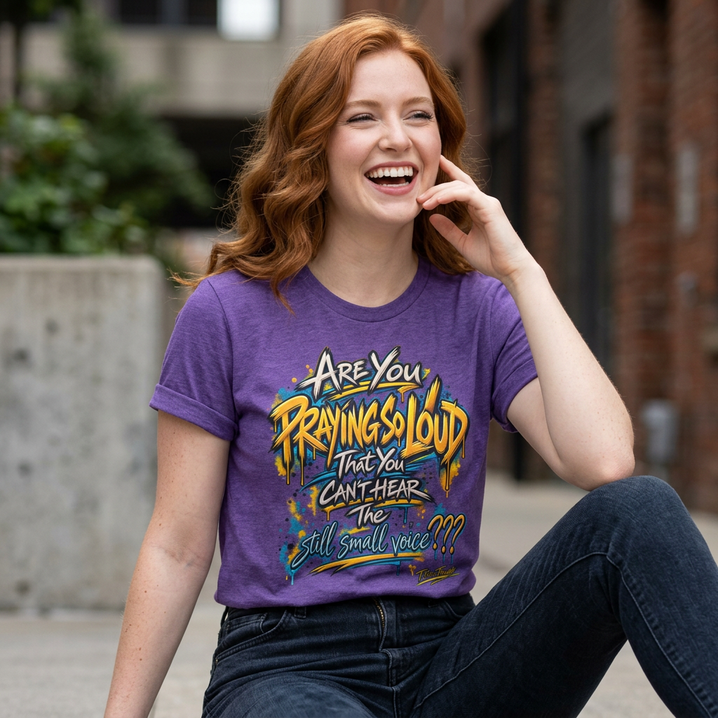 Are You Praying So Loud? — Gildan Softstyle® T-Shirt