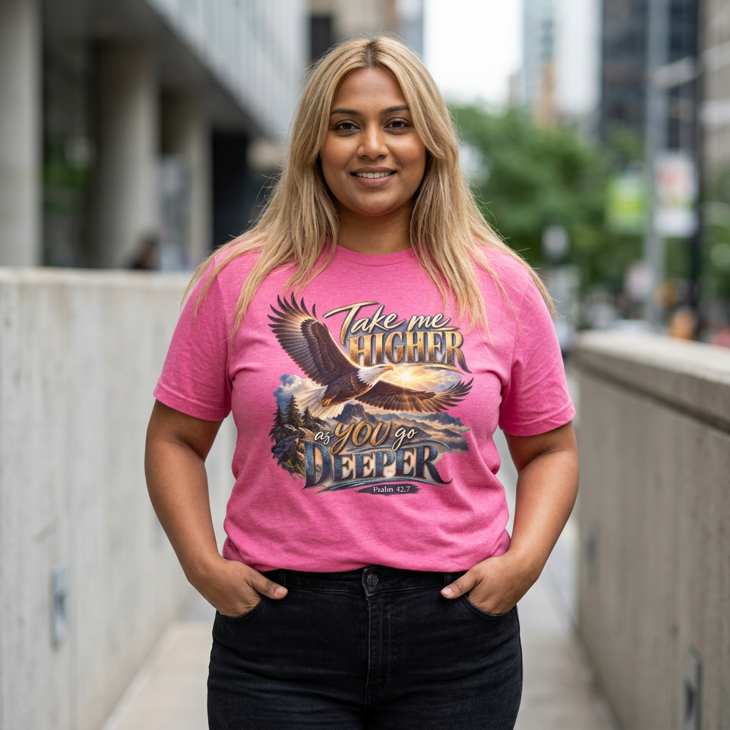 Eagle 'Take Me Higher as You Go Deeper' Graphic T‑Shirt