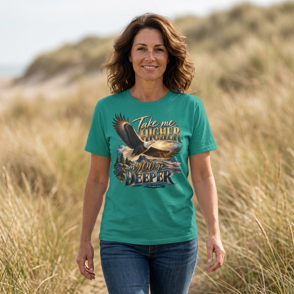 Eagle 'Take Me Higher as You Go Deeper' Graphic T‑Shirt