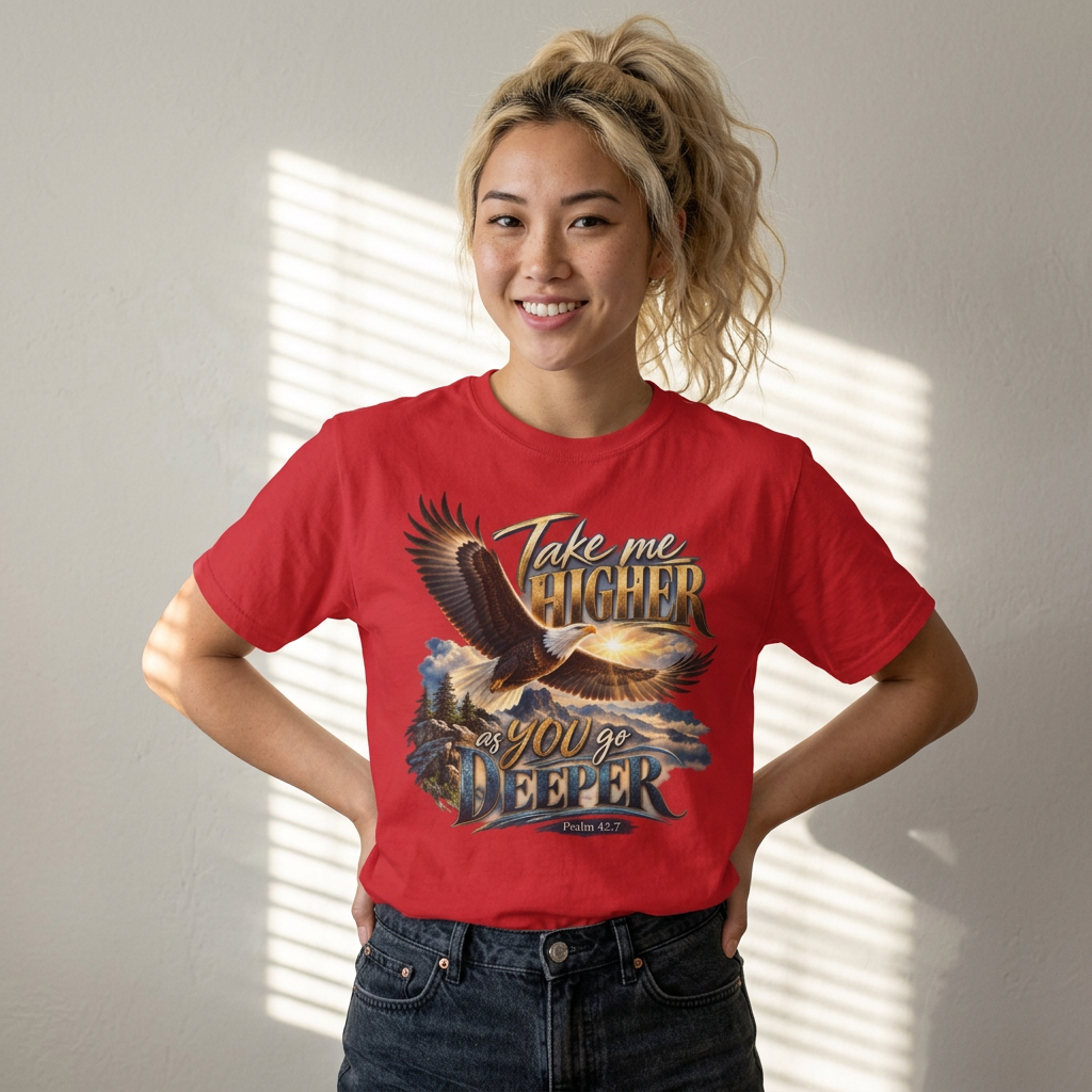 Eagle 'Take Me Higher as You Go Deeper' Graphic T‑Shirt