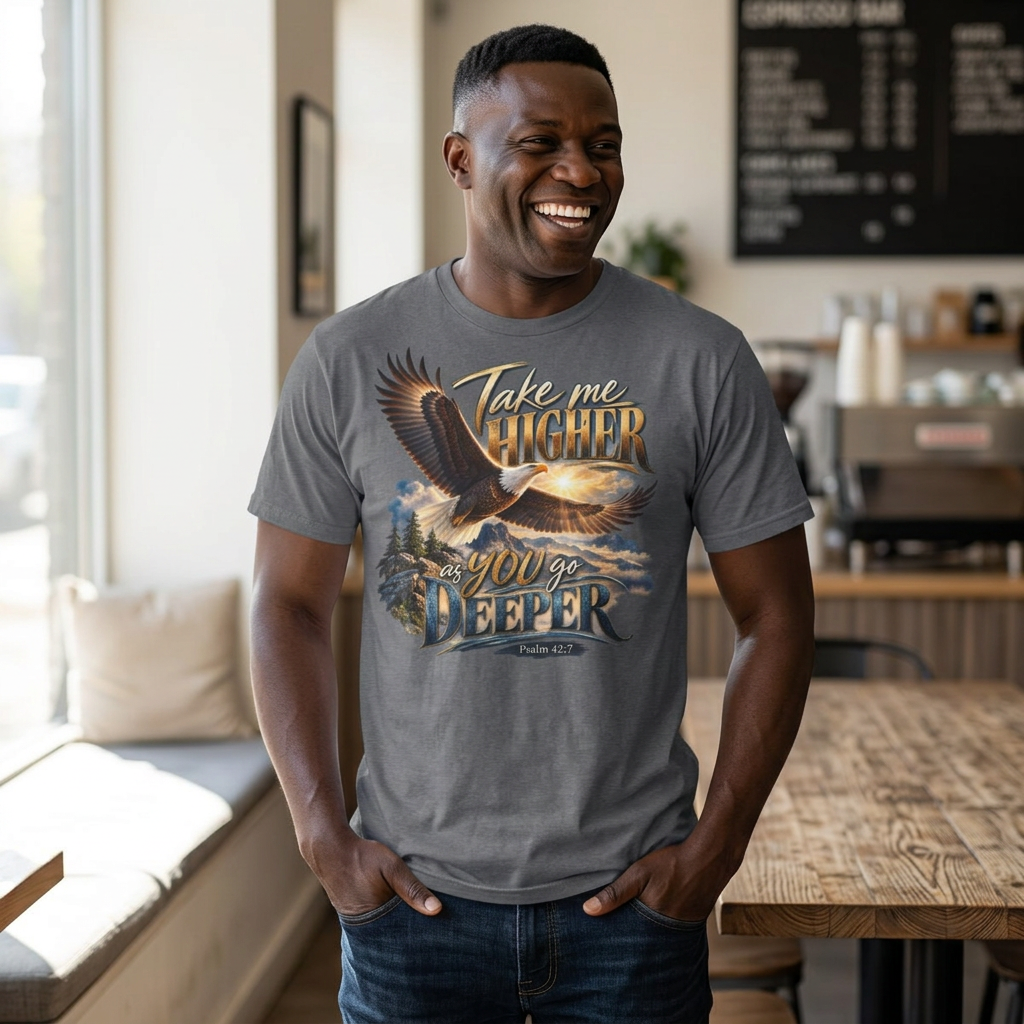 Eagle 'Take Me Higher as You Go Deeper' Graphic T‑Shirt