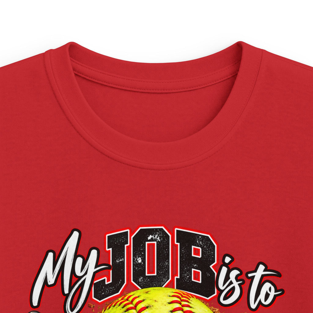 Softball My Job is to GOB! Get on Base! Kids Softstyle Tee