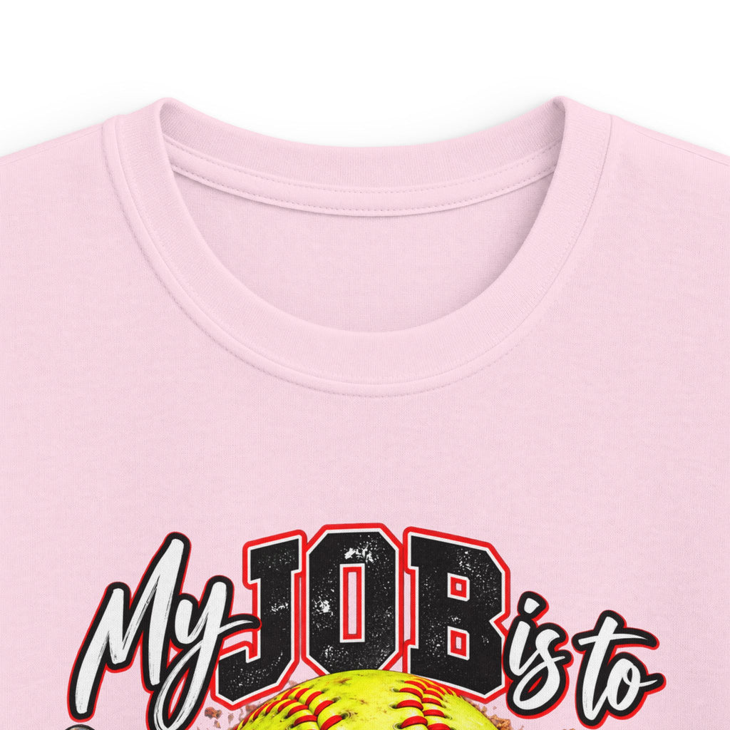 Softball My Job is to GOB! Get on Base! Kids Softstyle Tee